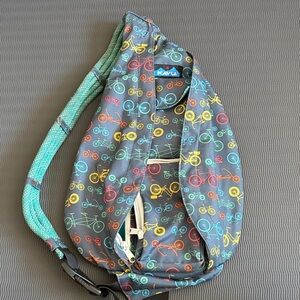 Kavu Multicolor Bicycle Print Sling Bag